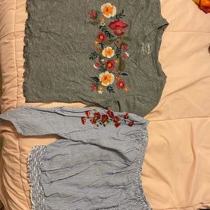 floral hollister tops